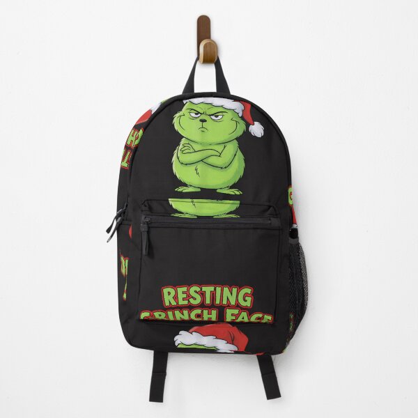 Item preview, Resting Grinch Face Christmas Tee - Annoyed Fluffy Green Creature designed and sold by ZyxDes.