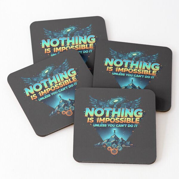 Item preview, Nothing is impossible unless you can't do it - cyber punk motivation designed and sold by shmupod.