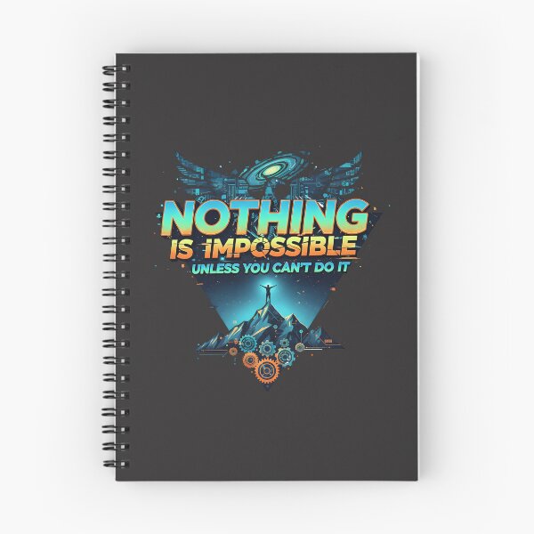 Item preview, Nothing is impossible unless you can't do it - cyber punk motivation designed and sold by shmupod.