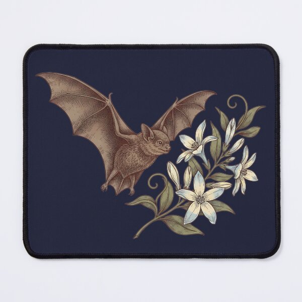 Item preview, Vintage Little Brown Bat Night Blossoms designed and sold by BirdsnStuff.