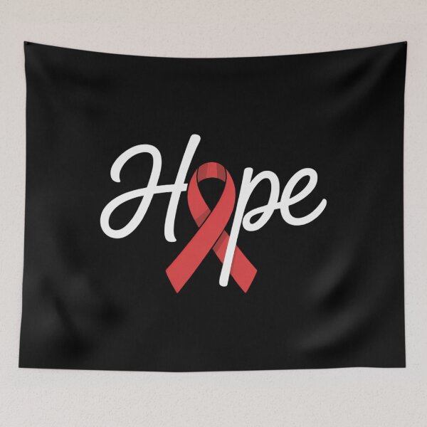 Item preview, World Aids Day Red Ribbon Hope World Aids Tag designed and sold by Formatage.