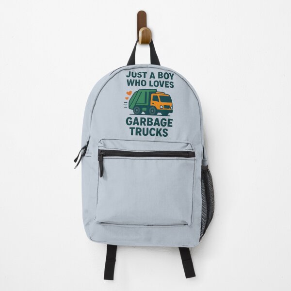 Item preview, Just a Boy Who Loves Garbage Trucks – Modern Flat Cartoon Truck designed and sold by Aesthetic-Avenue.