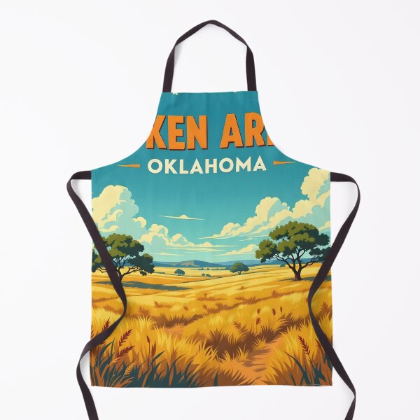 Item preview, Broken Arrow, Oklahoma: Vintage-Style Painterly Travel Poster designed and sold by LSVart.