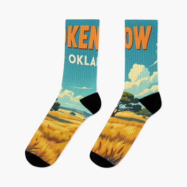 Item preview, Broken Arrow, Oklahoma: Vintage-Style Painterly Travel Poster designed and sold by LSVart.