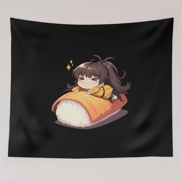 Item preview, Anime Chibi Sushi Maki Karen Araragi Bakemonogatari Kawaii designed and sold by CarlosBender.