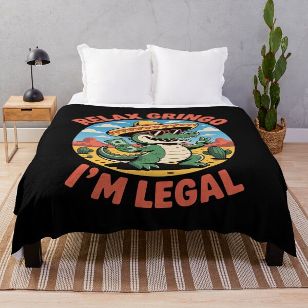 Item preview, Relax Gringo I'm Legal Mexican Lizard Funny Mexican Party designed and sold by LittleDame.