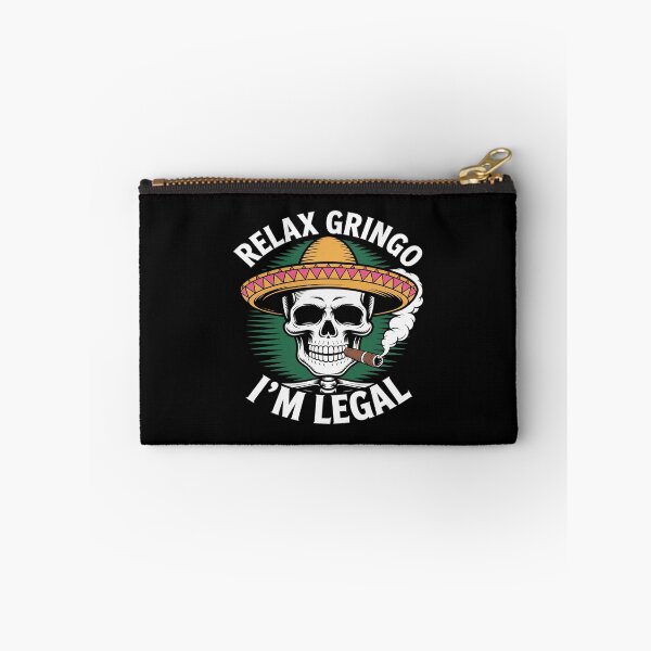 Item preview, Relax Gringo I'm Legal Mexico Pride Funny Mexican Skeleton designed and sold by LittleDame.