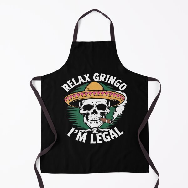 Item preview, Relax Gringo I'm Legal Mexico Pride Funny Mexican Skeleton designed and sold by LittleDame.