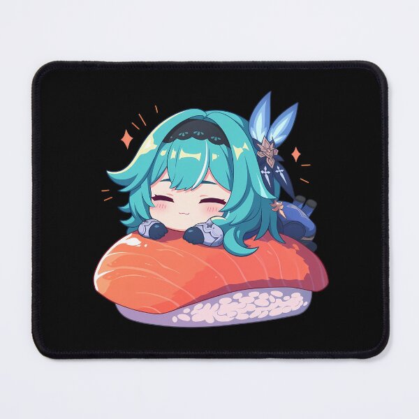 Item preview, Game Chibi Sushi Nigiri Eula Genshin Impact Kawaii designed and sold by CarlosBender.