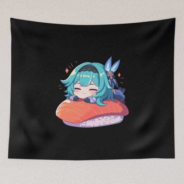 Item preview, Game Chibi Sushi Nigiri Eula Genshin Impact Kawaii designed and sold by CarlosBender.