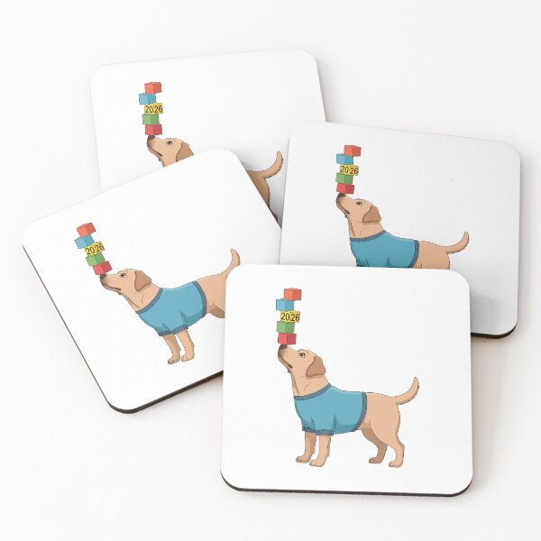 Item preview, Labrador Balancing Blocks – Cute Talent Puppy 2026 designed and sold by MuniraWearify.