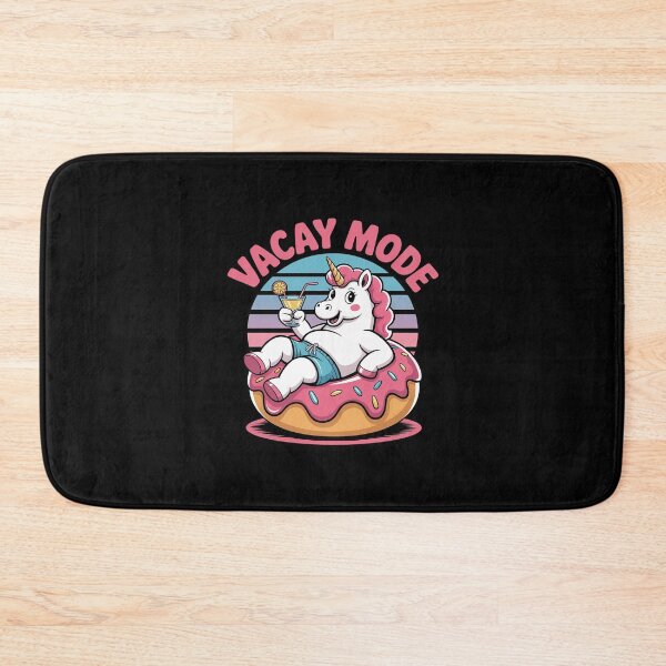 Item preview, Unicorn chillin on Donut in Vacay Mode  designed and sold by PowAcademy.