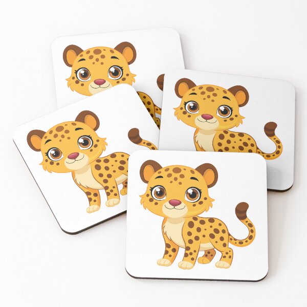 Item preview, Cute Baby Cheetah Cub Cartoon designed and sold by Jirada.
