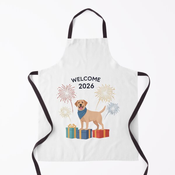 Item preview, Welcome 2026 Labrador – Festive Fireworks Puppy Celebration designed and sold by MuniraWearify.