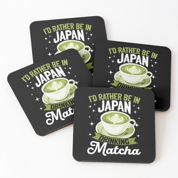 Item preview, Matcha Green Tea Latte Id Rather Be In Japan Drinking designed and sold by CharlotteSandra.