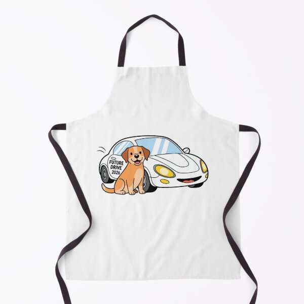 Item preview, Labrador and Future Car – Cute Puppy Drive 2026 designed and sold by MuniraWearify.