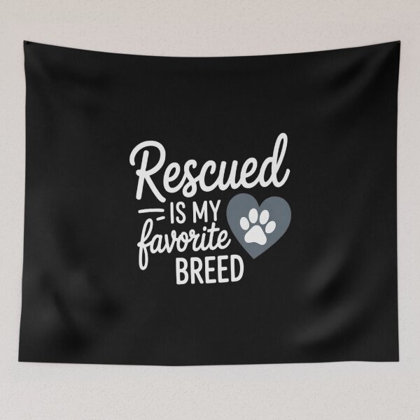Item preview, Rescued Is My Favorite Breed With Heart And Pawprint designed and sold by LittleDame.