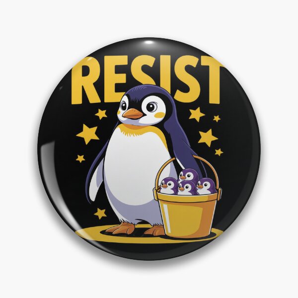 Item preview, Resist Penguins Subtle Protest with Heard Island designed and sold by LittleDame.
