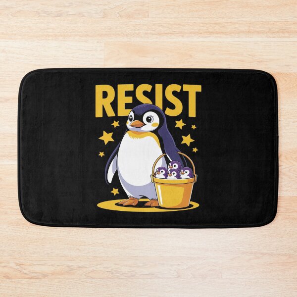Item preview, Resist Penguins Subtle Protest with Heard Island designed and sold by LittleDame.
