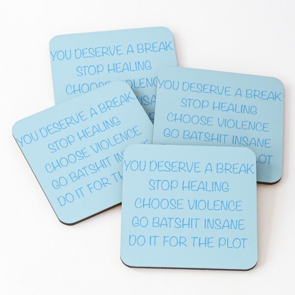 Item preview, Choose Violence – Sassy Blue Aesthetic Typography designed and sold by SaraInColour.