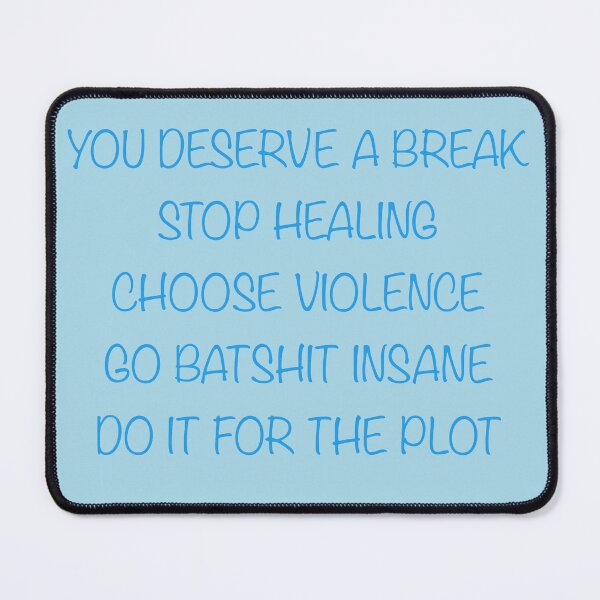 Item preview, Choose Violence – Sassy Blue Aesthetic Typography designed and sold by SaraInColour.