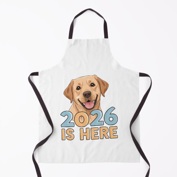 Item preview, Labrador Smile – Happy Puppy Saying 2026 Is Here designed and sold by MuniraWearify.