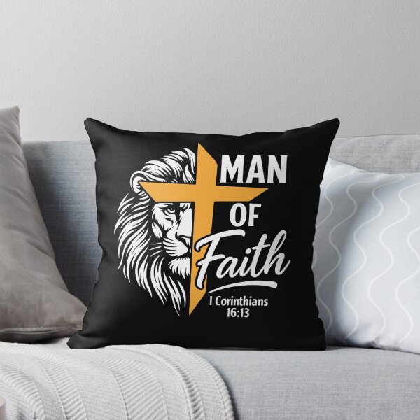 Item preview,   Man of Faith Lion Christian Cross designed and sold by KevinorNorris.