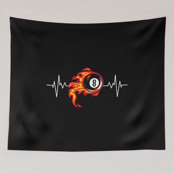 Item preview, Funny Billiards Art Billiards Playing Pool Players Heartbeat designed and sold by CharlotteSandra.