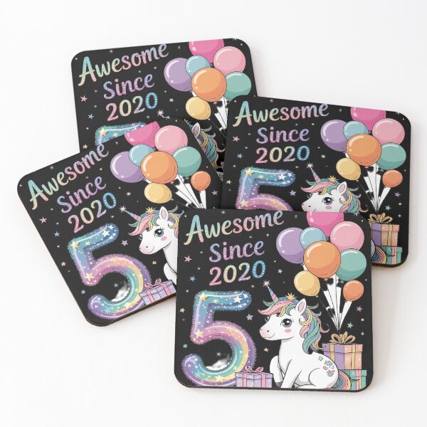Item preview, 5 Year Old Unicorn For Girls 5th Birthday Girl Party 1 designed and sold by InspiredFoul.