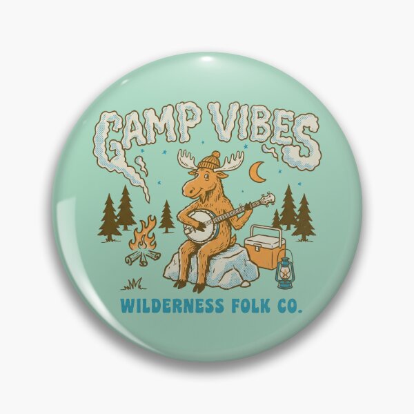 Item preview, Camp Vibes Moose Banjo - Wilderness Folk Co. Outdoor Art designed and sold by AwesomeBeyondLimits.
