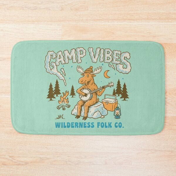 Item preview, Camp Vibes Moose Banjo - Wilderness Folk Co. Outdoor Art designed and sold by AwesomeBeyondLimits.