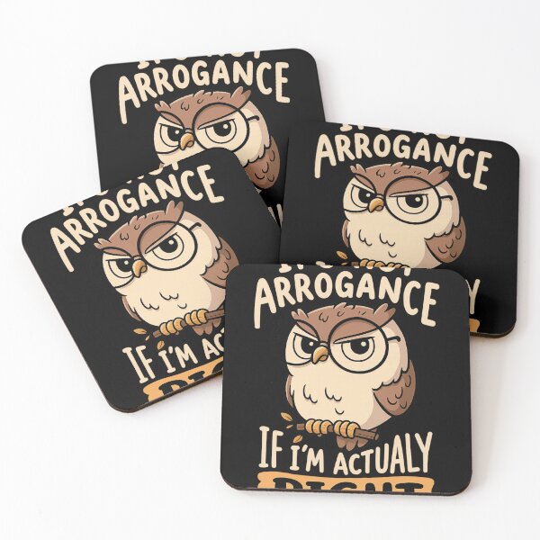 Item preview, Stern Owl Quote — It’s Not Arrogance Graphic designed and sold by haitrieuic96.