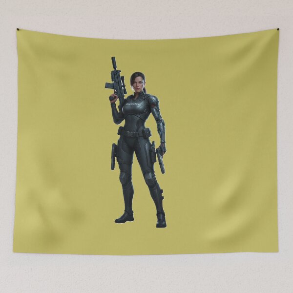 Item preview, Dispatch – Futuristic Female Soldier in Tactical Armor designed and sold by DroolWorthyUS.