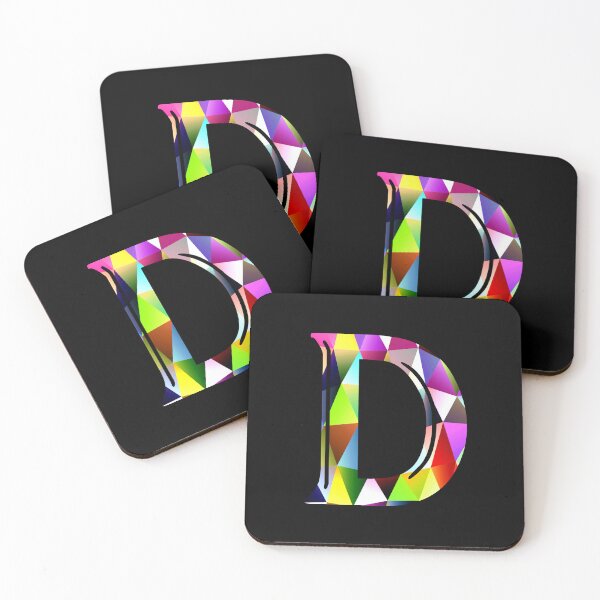 Item preview, The Letter D - Modern Rainbow Initial Design designed and sold by ArtDesign-ZA.