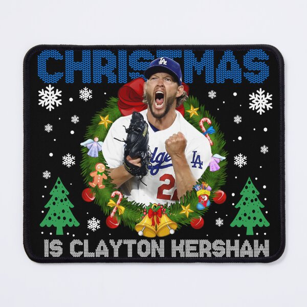 Item preview, Clayton Kershaw Christmas Baseball designed and sold by HappyHedgeTees.