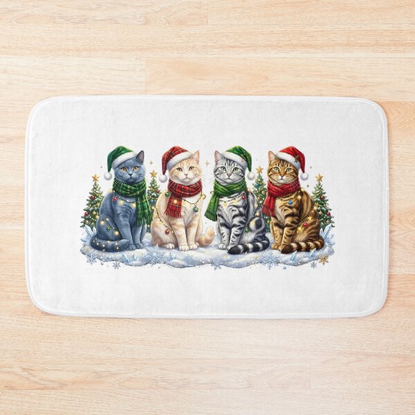 Item preview, Funny Cat Santa Christmas Winter Season designed and sold by thebest-2studio.