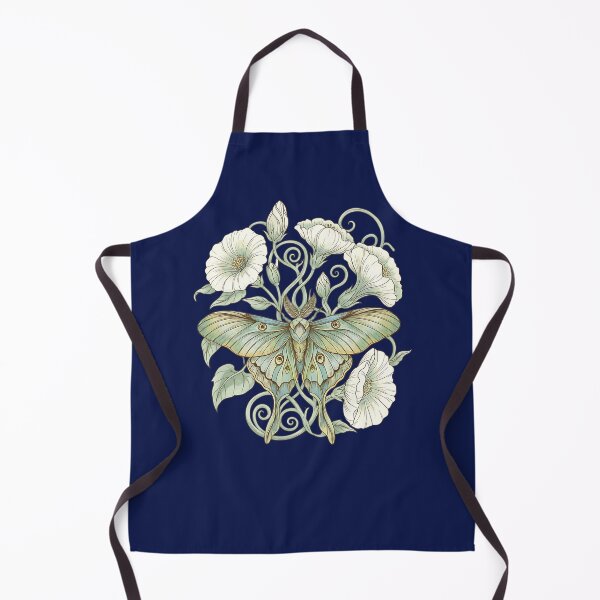 Item preview, Luna Moth with Pale Moonflowers Design designed and sold by BirdsnStuff.