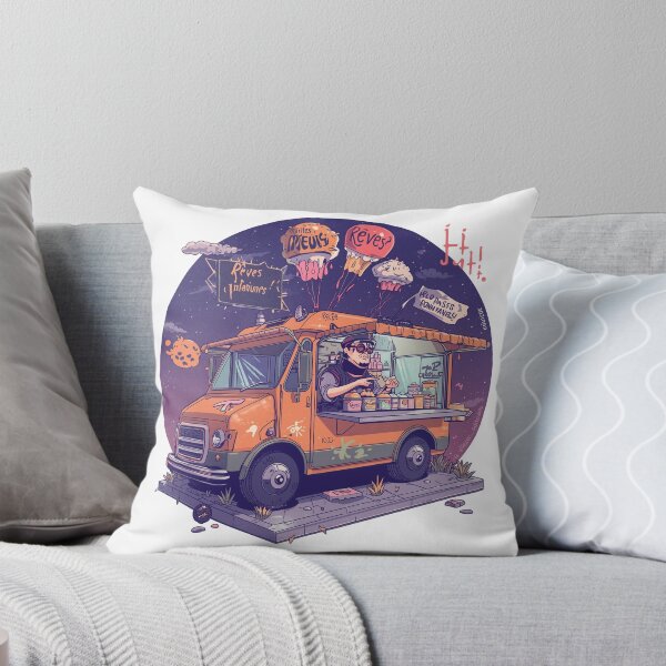 Item preview, Dream Vendor – Surreal Cosmic Food Truck Illustration designed and sold by PLUSHIWORLDtm.
