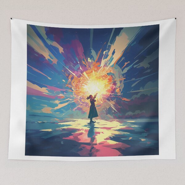 Item preview, Woman Holding Exploding Light Burst designed and sold by Christian Weiss.