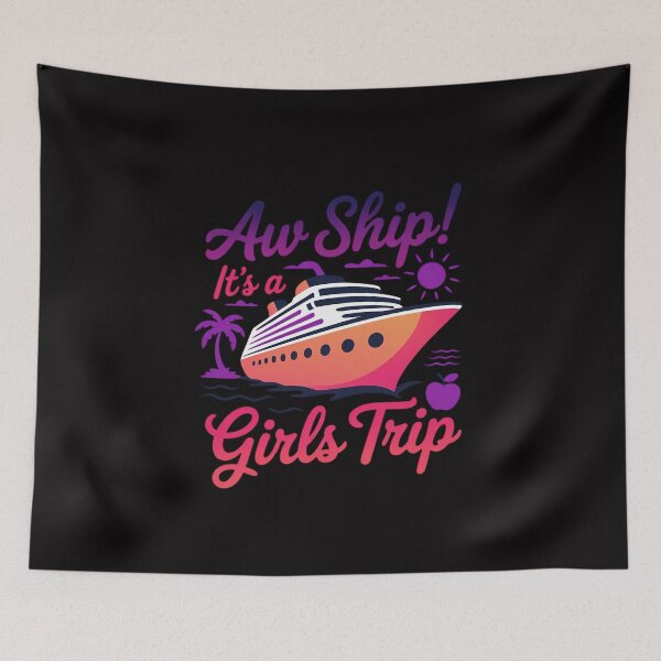 Item preview, Aw Ship! It's A Girls Trip Cruise 2025 Vacation Matching designed and sold by MuteElevent.