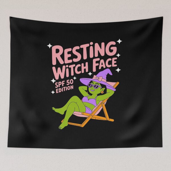 Item preview, Resting Witch Face SPF 50 Summerween Witch designed and sold by GasVille.