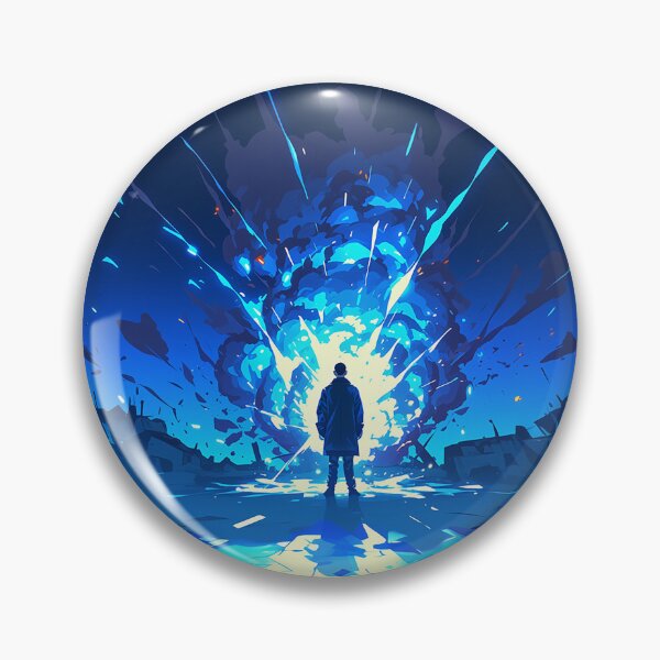 Item preview, Lone Figure in Blue Explosion designed and sold by Christian Weiss.
