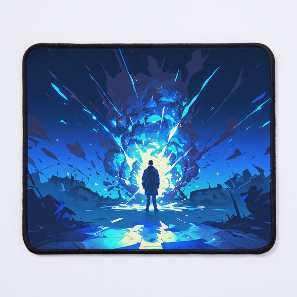Item preview, Lone Figure in Blue Explosion designed and sold by Christian Weiss.