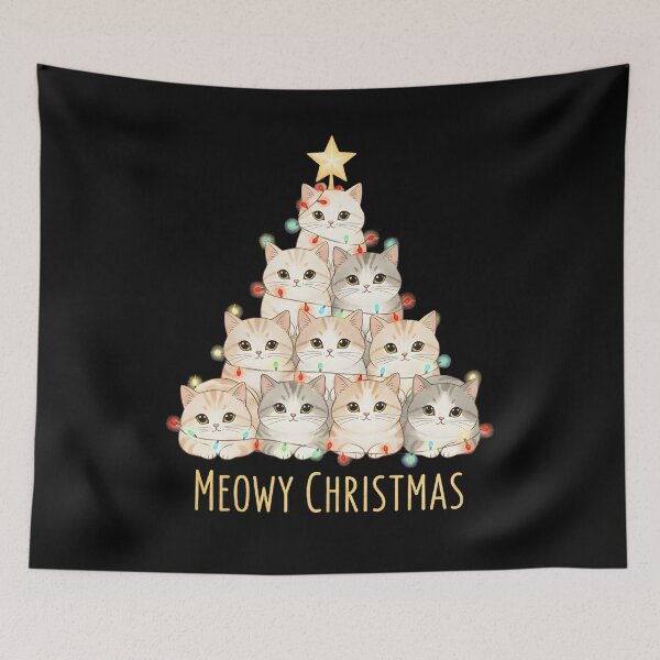 Item preview, meowy christmas designed and sold by thebest-2studio.