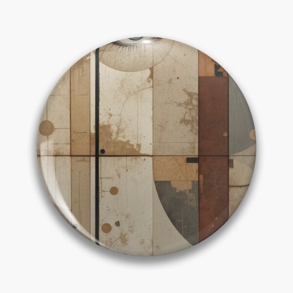 Item preview, Bauhaus Orbit: Pure Geometric Abstraction in Oxide Red and Cold Slate designed and sold by mrpuchleitner.