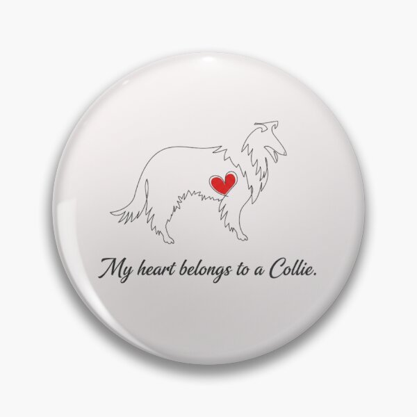 Item preview, My Heart Belongs To A Collie Minimalist Line Art Dog Lover Design designed and sold by anandsiva2703.