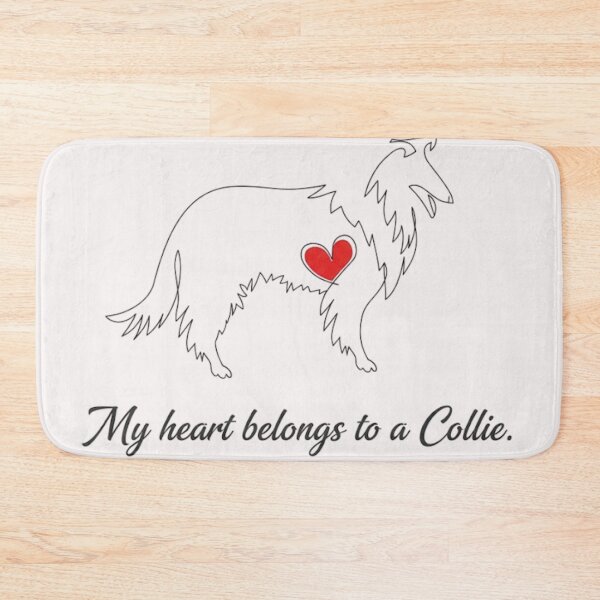 Item preview, My Heart Belongs To A Collie Minimalist Line Art Dog Lover Design designed and sold by anandsiva2703.