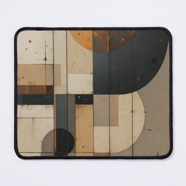 Item preview, Bauhaus Echoes: Non-Figurative Geometry in Terracotta and Ash Gray designed and sold by mrpuchleitner.