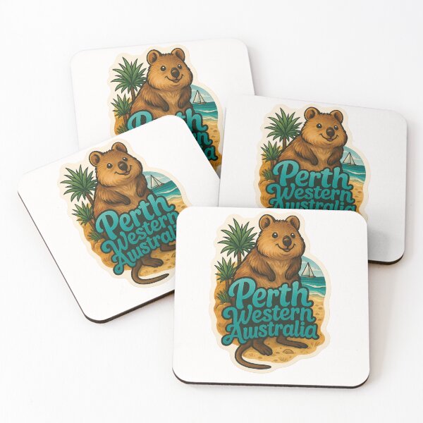 Item preview,  Perth, Western Australia – Quokka on Rottnest Island Beach designed and sold by Places On Earth.
