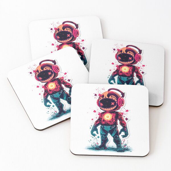 Item preview, Neon Astral Graffiti Character | Street Art Cosmic Robot | Vibrant Urban Cartoon Design designed and sold by PLUSHIWORLDtm.